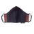 Anekaant   Ply Maroon & Gold Faux Silk Floral Printed Fabric Fashion Mask