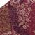 Anekaant   Ply Maroon & Gold Faux Silk Floral Printed Fabric Fashion Mask
