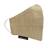 Anekaant   Ply Greenish Gold Faux Silk Botanical Printed Fabric Fashion Mask