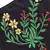 Anekaant   Ply Black & Multi Cotton Foliage Embroidered Fabric Fashion Mask