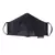 Anekaant   Ply Black & Yellow Cotton Floral Embroidered Fabric Fashion Mask