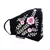Anekaant   Ply Black & Multi Cotton Foliage Embroidered Fabric Fashion Mask