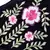Anekaant   Ply Black & Multi Cotton Foliage Embroidered Fabric Fashion Mask