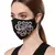 Anekaant   Ply Black & Silver Cotton Foliage Embroidered Fabric Fashion Mask