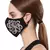 Anekaant   Ply Black & Silver Cotton Foliage Embroidered Fabric Fashion Mask