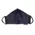 Anekaant   Ply Black & Silver Cotton Foliage Embroidered Fabric Fashion Mask
