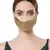 Anekaant   Ply Gold Faux Silk Foliage Embellished Fabric Fashion Mask