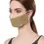 Anekaant   Ply Gold Faux Silk Foliage Embellished Fabric Fashion Mask