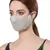 Anekaant   Ply Silver Faux Silk Foliage Embellished Fabric Fashion Mask
