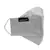 Anekaant   Ply Silver Faux Silk Foliage Embellished Fabric Fashion Mask