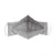 Anekaant   Ply Silver Faux Silk Foliage Embellished Fabric Fashion Mask