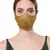 Anekaant   Ply Green Faux Silk Solid Shimmer Fabric Fashion Mask