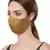 Anekaant   Ply Green Faux Silk Solid Shimmer Fabric Fashion Mask