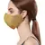Anekaant   Ply Green Faux Silk Solid Shimmer Fabric Fashion Mask