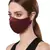 Anekaant   Ply Maroon Faux Silk Solid Shimmer Fabric Fashion Mask