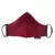 Anekaant   Ply Maroon Faux Silk Solid Shimmer Fabric Fashion Mask