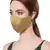 Anekaant   Ply Mehandi Green Faux Silk Solid Shimmer Fabric Fashion Mask