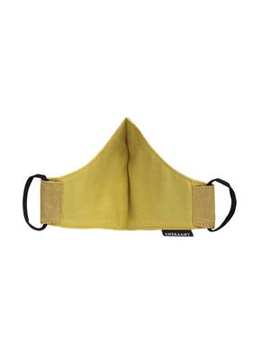  Ply Mehandi Green Faux Silk Solid Shimmer Fabric Fashion Mask 5