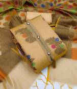 Beige woven jacquard salwar