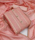 Peach woven chanderi salwar