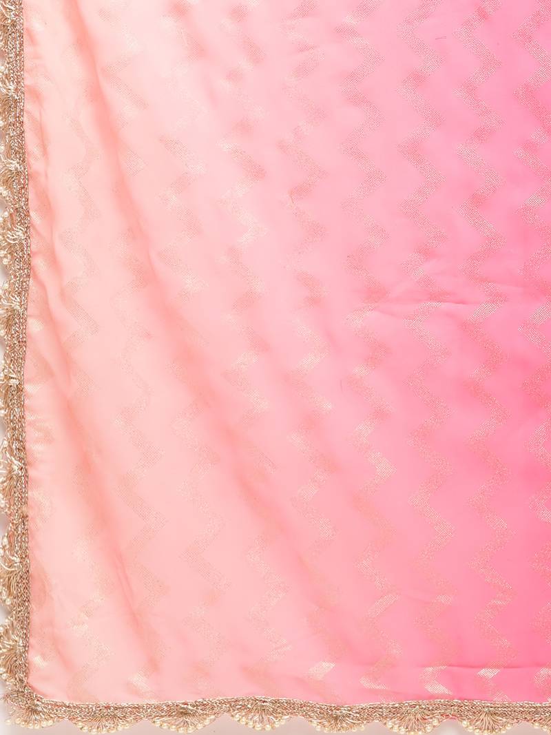 Ahalyaa Dark Pink Rayon Printed Salwar Suit sets With Dupatta