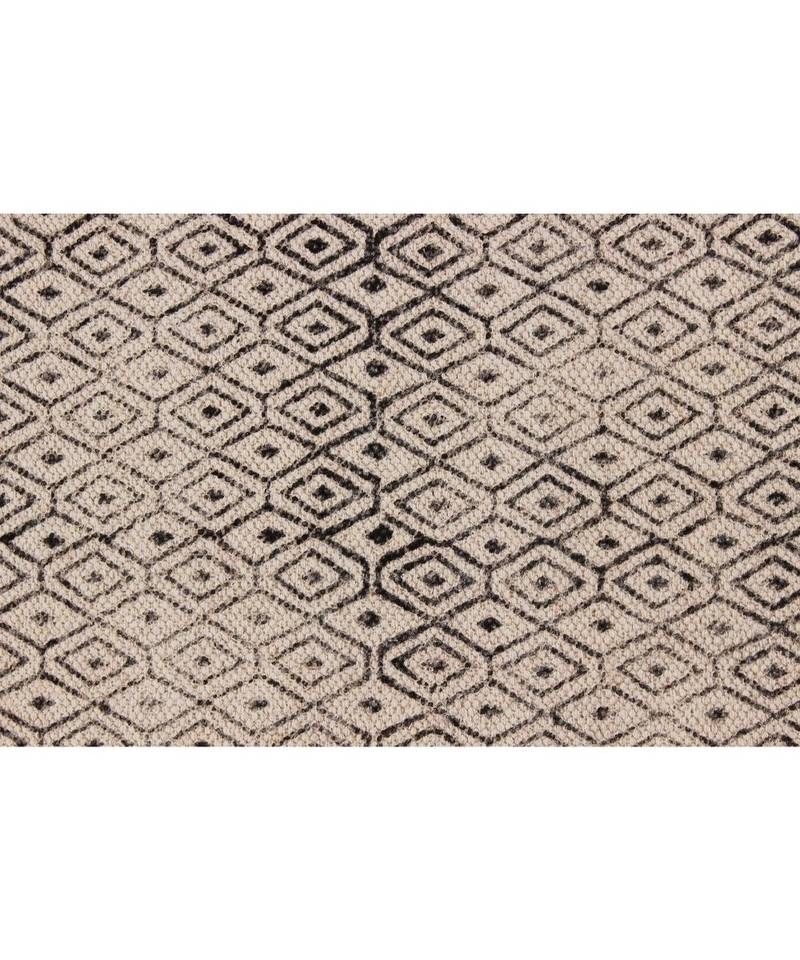 2.6x10-Runner-Feet Hand Block Printed Rug  Cotton Dhurrie Area Rugs  Carpet Flatwoven Throw Rug