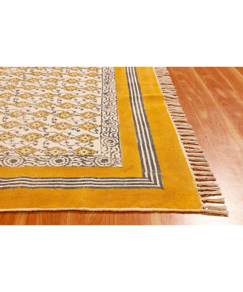 2.6 x8RunnerFeet Indian  Block Printed Cotton  Bohomian s Area Rugs   Corridor Decor Carpet Throw Rug 