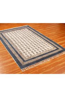 12x18Feet  Cotton Dhurrie Hand Block Printed Carpet Boho s Area Rugs  Stair Art Decor Throw Rug Flatwoven 