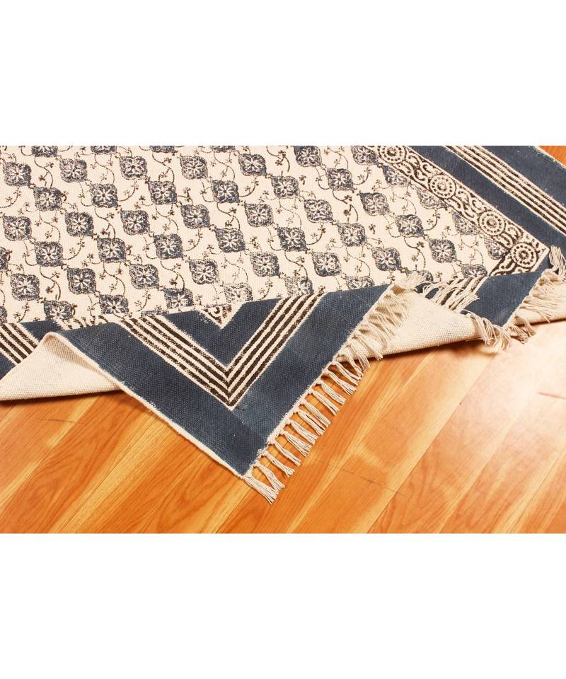2.6 x8RunnerFeet  Cotton  Hand Block Printed Carpet Boho s Area Rugs  Stair Art Decor Throw Rug  