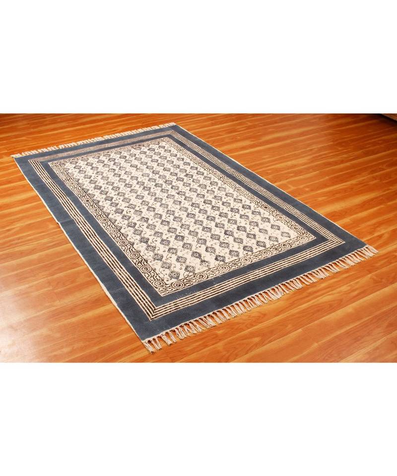 5x10RunnerFeet  Cotton  Hand Block Printed Carpet Boho s Area Rugs  Stair Art Decor Throw Rug  