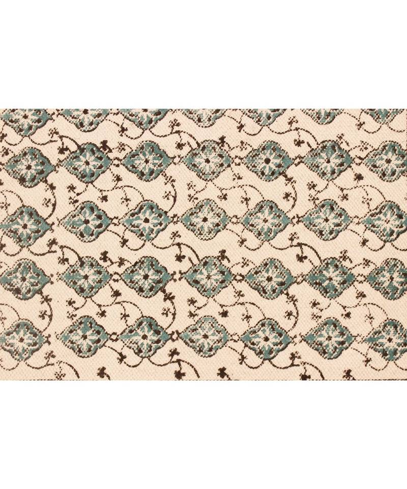 5x5FeetSquare Indian Hand Block Printed Cotton   Area Rugs  Stair Art Decor Carpet  Bohomian 