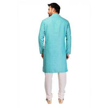 Green brasso brocade kurta-pajama 2