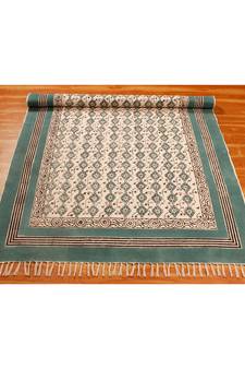 10x10Feetsquare Indian Hand Block Printed Cotton   Area Rugs  Stair Art Decor Carpet  Bohomian 