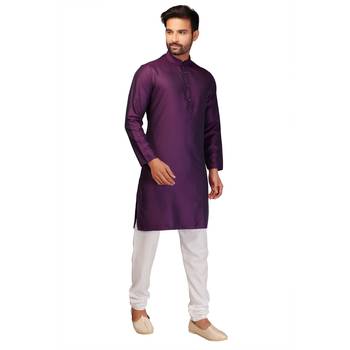Maroon brasso brocade kurta-pajama 3
