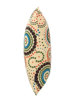 Nomad Light Yellow & Multi Color Cotton Canvas Mandala Printed Floor Cushion Cover (20x20 inch) 5