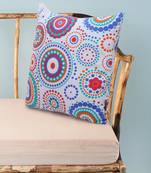 Nomad Grey & Multi Color Cotton Canvas Mandala Printed Floor Cushion Cover (20x20 inch)