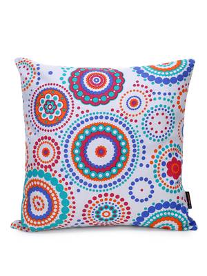 Nomad Grey & Multi Color Cotton Canvas Mandala Printed Floor Cushion Cover (20x20 inch) 2
