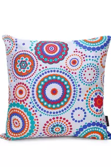 Nomad Grey & Multi Color Cotton Canvas Mandala Printed Floor Cushion Cover (20x20 inch)