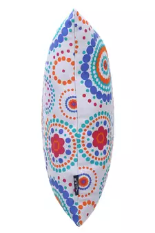 Nomad Grey & Multi Color Cotton Canvas Mandala Printed Floor Cushion Cover (20x20 inch)