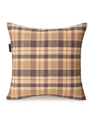 Maverick Beige & Multi Color Cotton Checkered Seating Cushion Covers (18x18 inch) 3