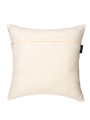 Maverick Beige & Multi Color Cotton Checkered Seating Cushion Covers (18x18 inch) 4