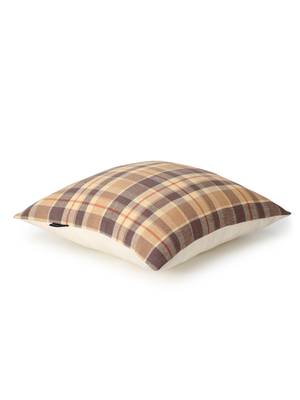 Maverick Beige & Multi Color Cotton Checkered Seating Cushion Covers (18x18 inch) 5