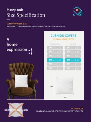 Maverick Beige & Multi Color Cotton Checkered Seating Cushion Covers (18x18 inch) 7