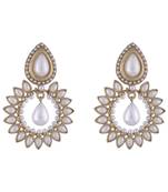 Traditional Antique Gold Plated Pearl Jhumki Earring For Women