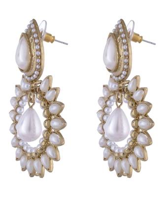 Traditional Antique Gold Plated Pearl Jhumki Earring For Women 2