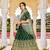 Dark green colour Embroidered ( Lehenga ,Choli, Gagra Choli, Wedding Lehenga Choli, Party dress ,Lehenga Chol