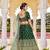 Dark green colour Embroidered ( Lehenga ,Choli, Gagra Choli, Wedding Lehenga Choli, Party dress ,Lehenga Chol