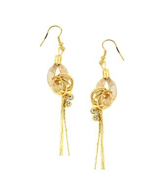 Dainty Rose Gold American Diamond Cz Dangling Earring For Women 1