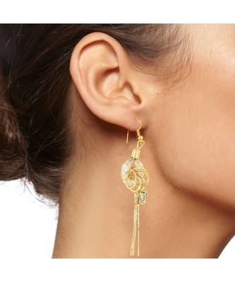 Dainty Rose Gold American Diamond Cz Dangling Earring For Women 4