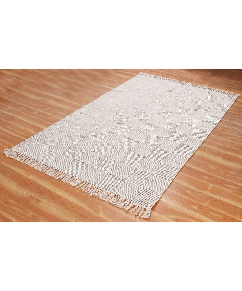 8x10-Feet  Cotton Dhurrie Hand Block Printed Carpet  Office Hall Art Decor Carpet Flatwoven Boho s Area Rugs